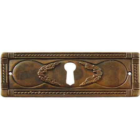 Bocchetta per Mobili 5038 A3 Orizzontale 96 x 34 mm Giusti Patinato Antico - 2