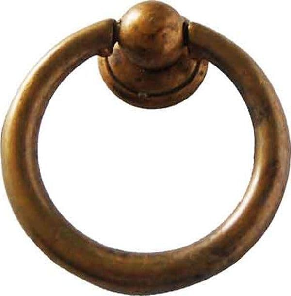 Maniglia per Mobili 09202 33 x 39 mm Metal Group Ottone Antico - 2