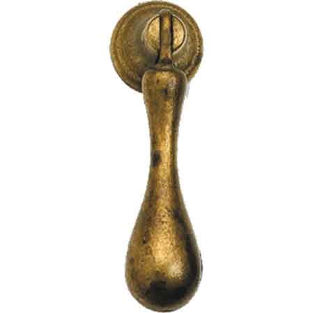 Pendente per Mobili 21396 18 x 63 mm Metal Group Ottone Antico - 2
