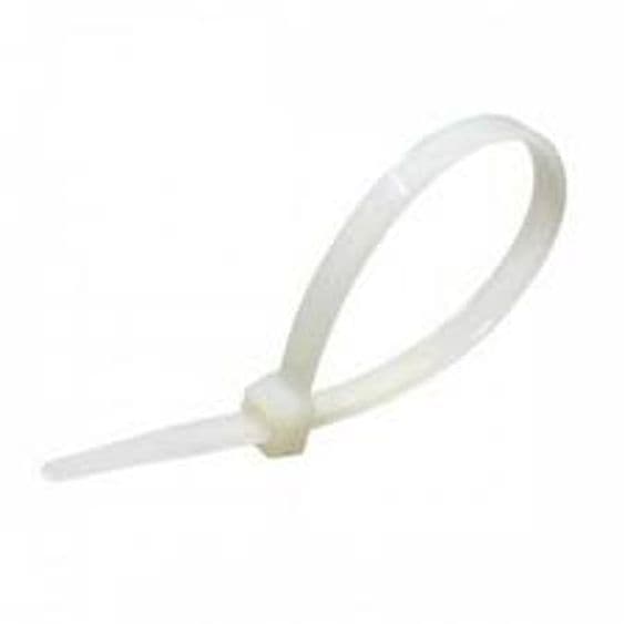 Fascetta di Cablaggio 4,8 x 250 mm Ideal Star Bianca 100 Pezzi - 2