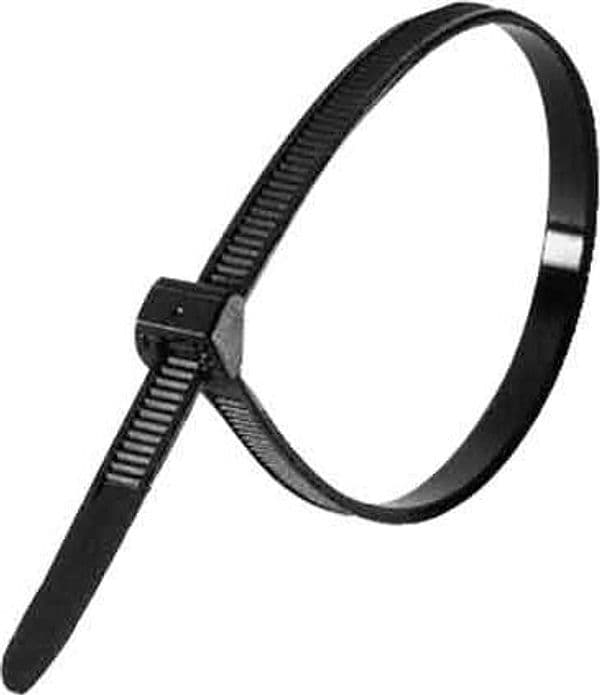Fascetta di Cablaggio 4,8 x 160 mm Ideal Star Nera 100 Pezzi - 2