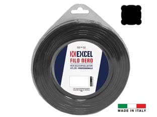 Filo per Decespugliatore in Nylon Quadro Nero Ø 2,7 mm in Matassa da 15 m - 2