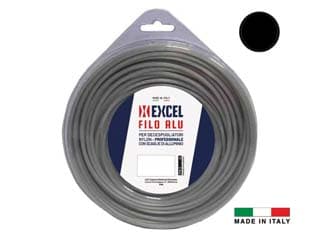 Filo per Decespugliatore in Nylon Tondo Alu Ø 2,4 mm in Matassa da 15 m - 2