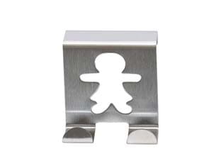 Gancio per Anta Cassetto Bambini in Acciaio Inox 5 CMX5 Blister PZ.2 - 2