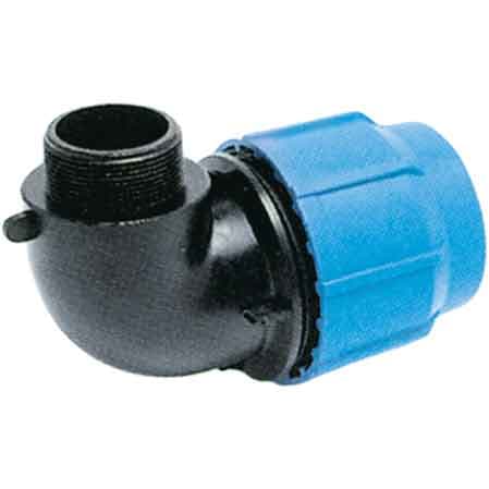 Gomito a 90 ° con Derivazione Maschio Pp Ee ? 20X½ Unidelta - 2