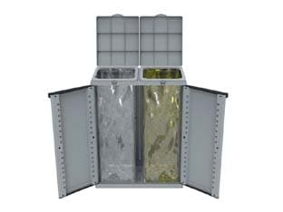 Pattumiera Armadio ECOLINE2 per La Raccolta Differenziata 680 MMX390X887H - 2