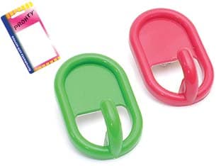 Ganci Adesivi Ovali in Plastica in Blister 45 Mm, in Bl. 2 Pz 12 Blister - 2
