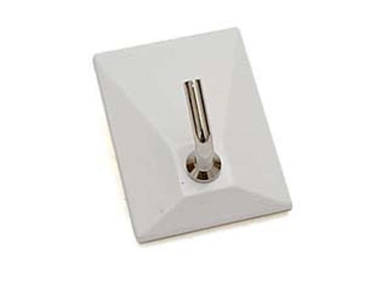 Ganci Adesivi in Plastica Bianchi 1 Posto 30 MMX40H 100 Pezzi - 2