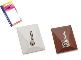 Ganci Adesivi in Plastica 1 Posto in Blister 30 MMX40, Bianco 12 Blister - 2