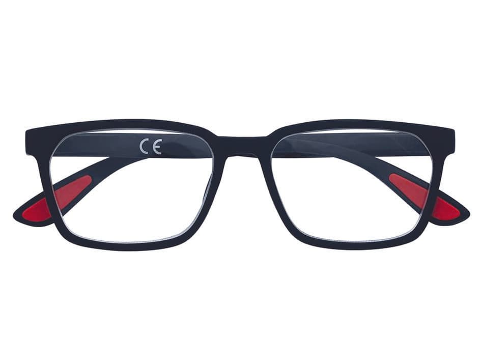 Occhiale Lettura Montatura Policarbonato Nero Soft Touch PR67 Diottrie +3,5 - 2