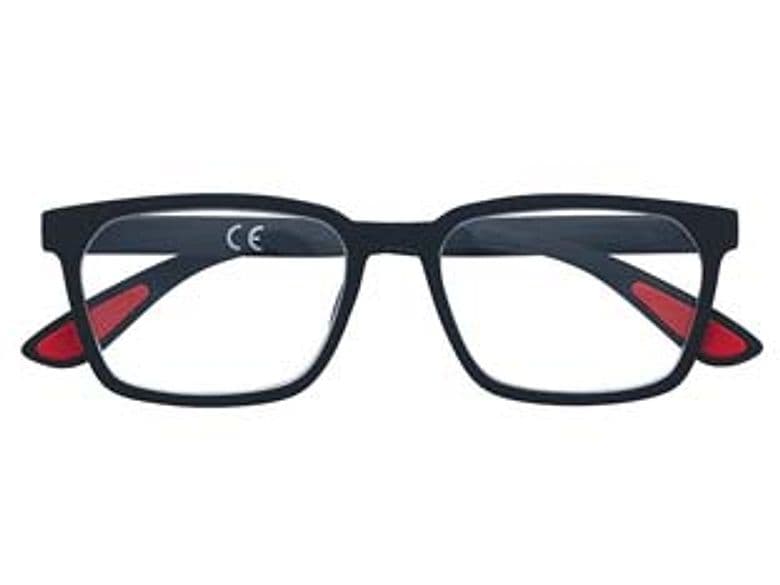 Occhiale Lettura Montatura Policarbonato Nero Soft Touch PR67 Diottrie +3 - 2