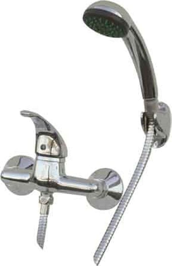 Rubinetto Miscelatore Monocomando Esterno Doccia Cromo - 2