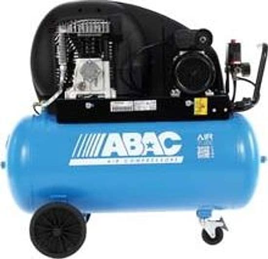 Compressore a Cinghia Bicilindrico Lubrificato a Olio 90 l Abac - 2