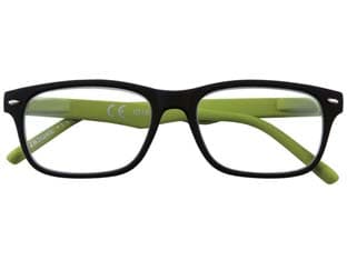 Occhiale Lettura Montatura Policarbonato Nero Verde B3 Diottrie +1,0 - 2