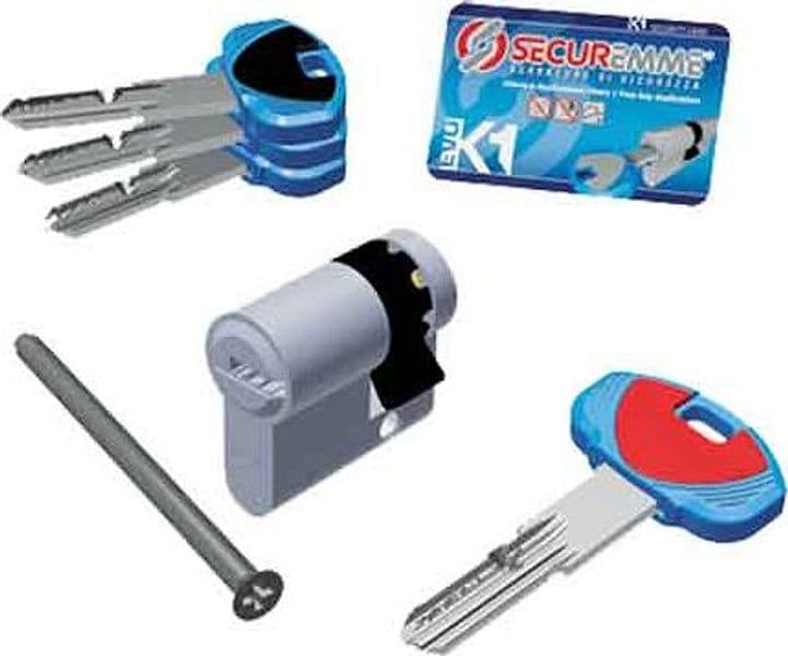 Mezzo Cilindro Sagomato Evo K1 Securemme 40 mm (25 con 10 con 5)