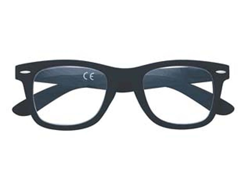 Occhiale Lettura Montatura Policarbonato Nero Soft Touch PR65 Diottrie +2,0 - 2