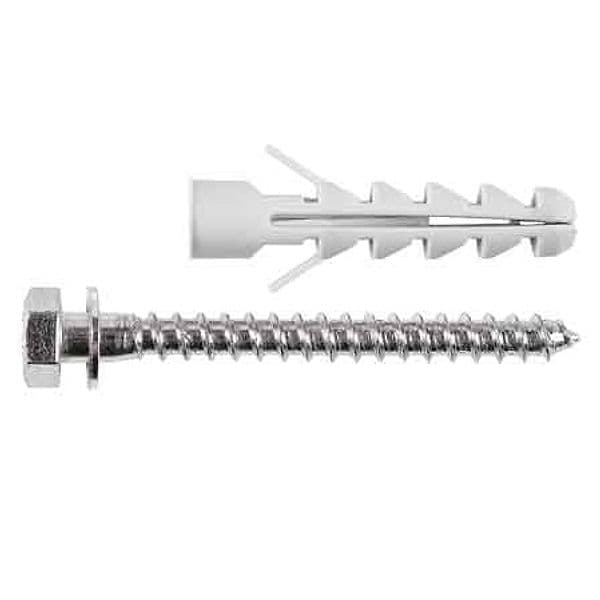 Tassello con Vite e Bordo AZ01 Ø 14 x 70 mm Tecfi Vite 10 x 100 mm 50 Pezzi - 2