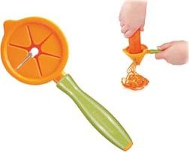 Affetta Julienne a Spirale Corpo Plastica e Lama Acciaio Presto 2 Pezzi - 2