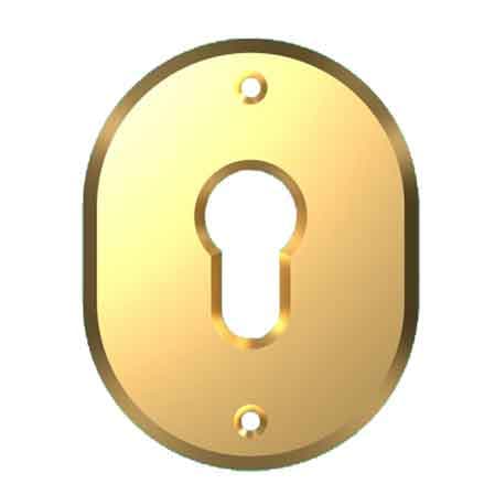 Mostrina Esterna per Cilindro Europeo 316L Cipierre Colore Ottone Brunito - 2