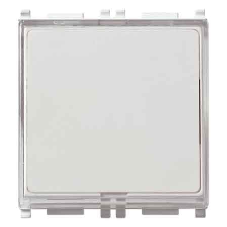 Pulsante con Portanome Plana Vimar 10AX 250V Colore Bianco - 2