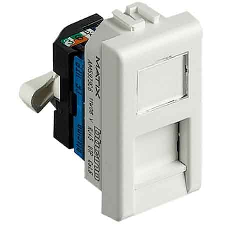 Presa Telefonica RJ45 Matix Bticino Cat. 6 Utp Bianco - 2