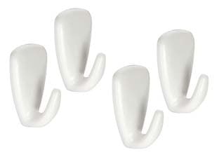 Gancio Adesivo Piccolo in Plastica PZ.4 Presto 2 CMX3 Tescoma 6 Pezzi - 2