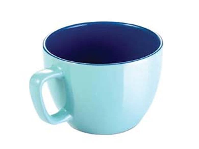 Tazza Jumbo Crema Shine Azzurra 600 ml Ø 11 mm CMX8,5H. Tescoma 6 Pezzi - 2