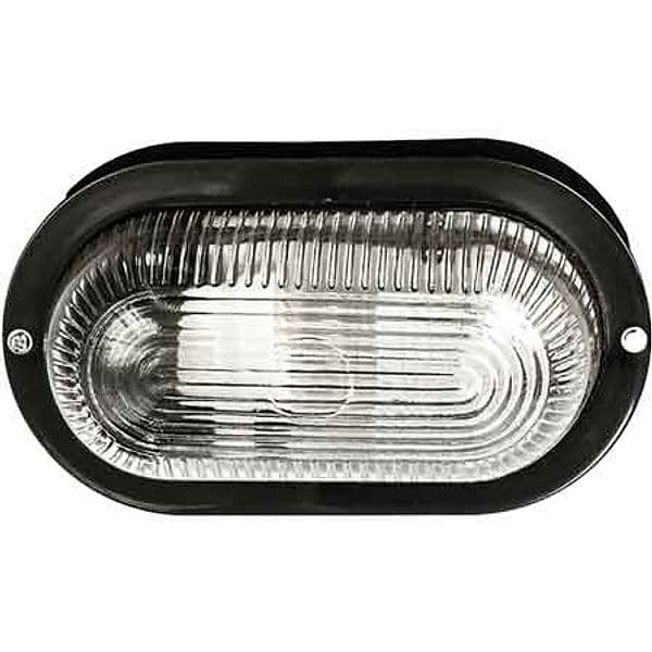 Plafoniera Ovale Efesto Colore Nero – Autres