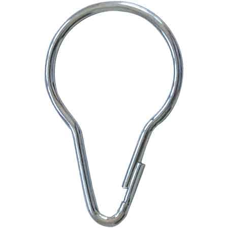 Anelli in Acciaio per Tenda Doccia Piccolo 50 Pezzi - 2
