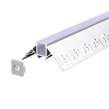 Canalina per Strip LED 5165 12 x 22 mm Barra 2 Mt - 2