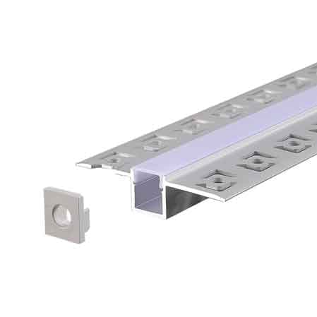 Canalina per Strip LED 5162 12 x 13,3 mm Barra 2 Mt - 2