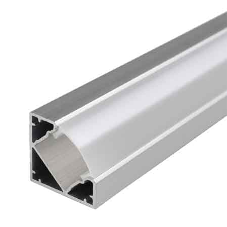 Canalina per Strip LED 5103 19 x 19 mm Larghezza Interna Max Barra 2 Mt - 2