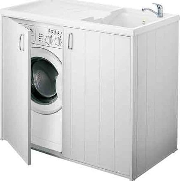 Mobile Coprilavatrice 2 Ante Reversibile Cm 109X60X92,5H - 2