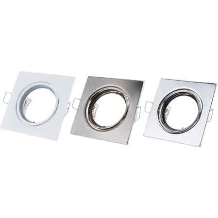 Faretto Incasso Quadrato Orientabile Colore Inox - 2