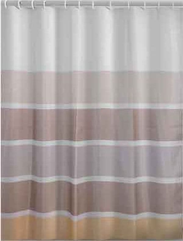 Tenda Doccia in Poliestere Spiaggia 240 x 200 cm Gedy Beige Marrone