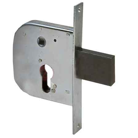 Serratura da Infilare per Cancelli Art. 42312 Cisa E50 Scatola 84,5 x 95 mm - 2