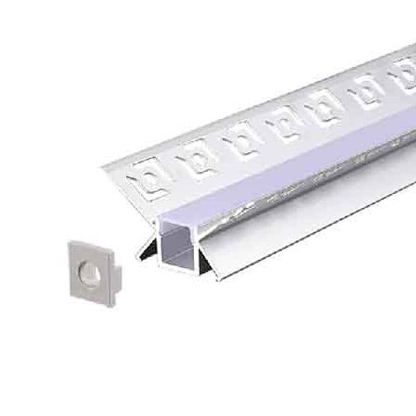 Canalina per Strip LED 5166 12 x 24 mm Barra 2 Mt - 2