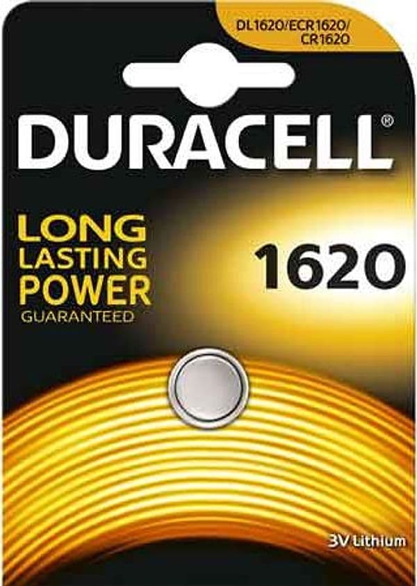 Pila a Bottone 1620 Blister 1 Pezzo Duracell 10 Pezzi
