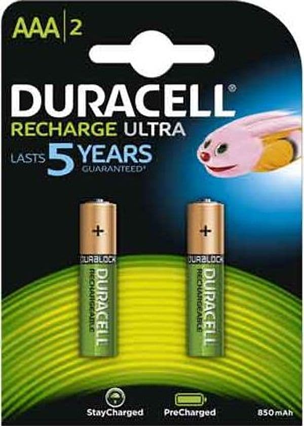 Pile Ricaricabili Duralock Ministilo 850 Mah Duracell Blister 2 Pezzi - 2