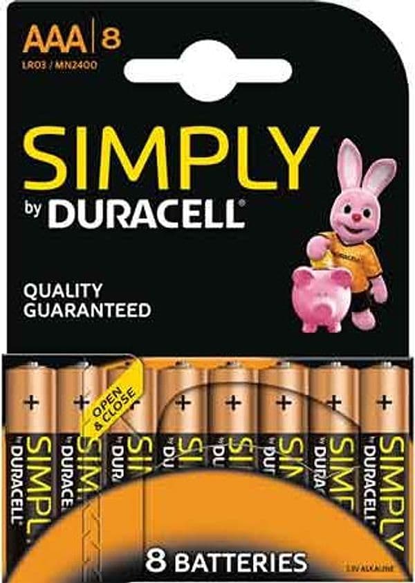Pile Simply Ministilo Serie 8 Blister Duracell 8 Pezzi