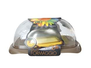 Copriformaggio Rettangolare con Coperchio e Vassoio 32 CMX22X12,5 - 2