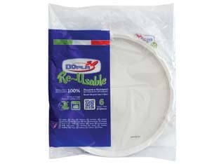 Piatti Pizza Reuse Bianchi Confezione PZ.6 Ø 320 mm 30 Confezione Dopla - 2