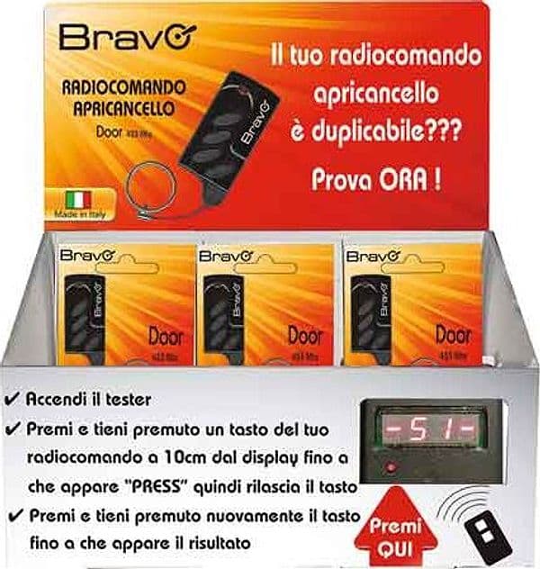 Espositore Radiocomandi Door con Tester Bravo 22 Pezzi - 2