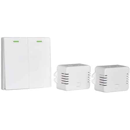 Interruttore Luci Wireless 2 Tasti - 2