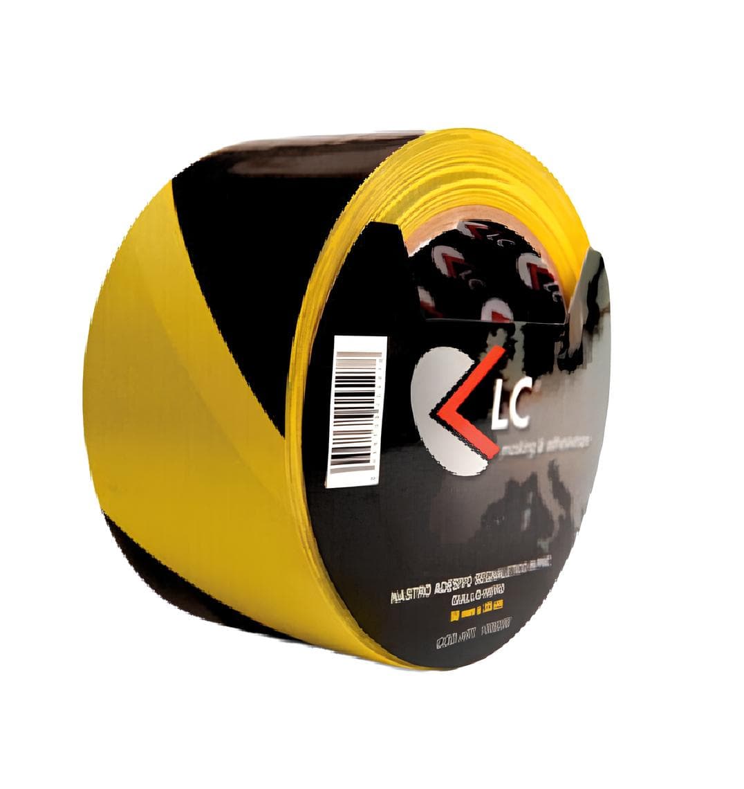 Nastro Adesivo Segnal PVC FF 50 mm x 33 m Giallo Nero - 2