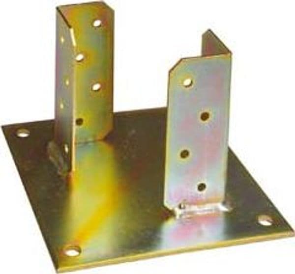 Supporto a Pavimento con Piastra per Trave Base 150 MMX150 P Trave 2 Pezzi - 2