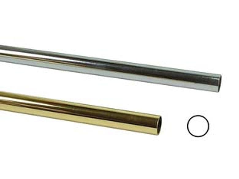 Tubo Armadio Tondo Ø 20 mm 3 mm m di Altezza Cromato - 2
