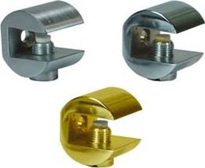 Mensole a Morsetto Fresata 23 MMX23H. Cromo Satinato 4 Pezzi - 2