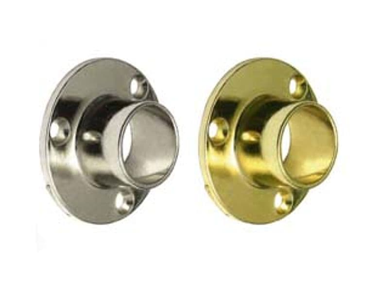 Reggitubo a Ghiera Fisso Ø 25 mm Mm, Cromato 5 Pezzi - 2