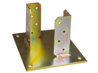 Supporto a Pavimento con Piastra per Trave Base 220 MMX220 P Trave 2 Pezzi - 2